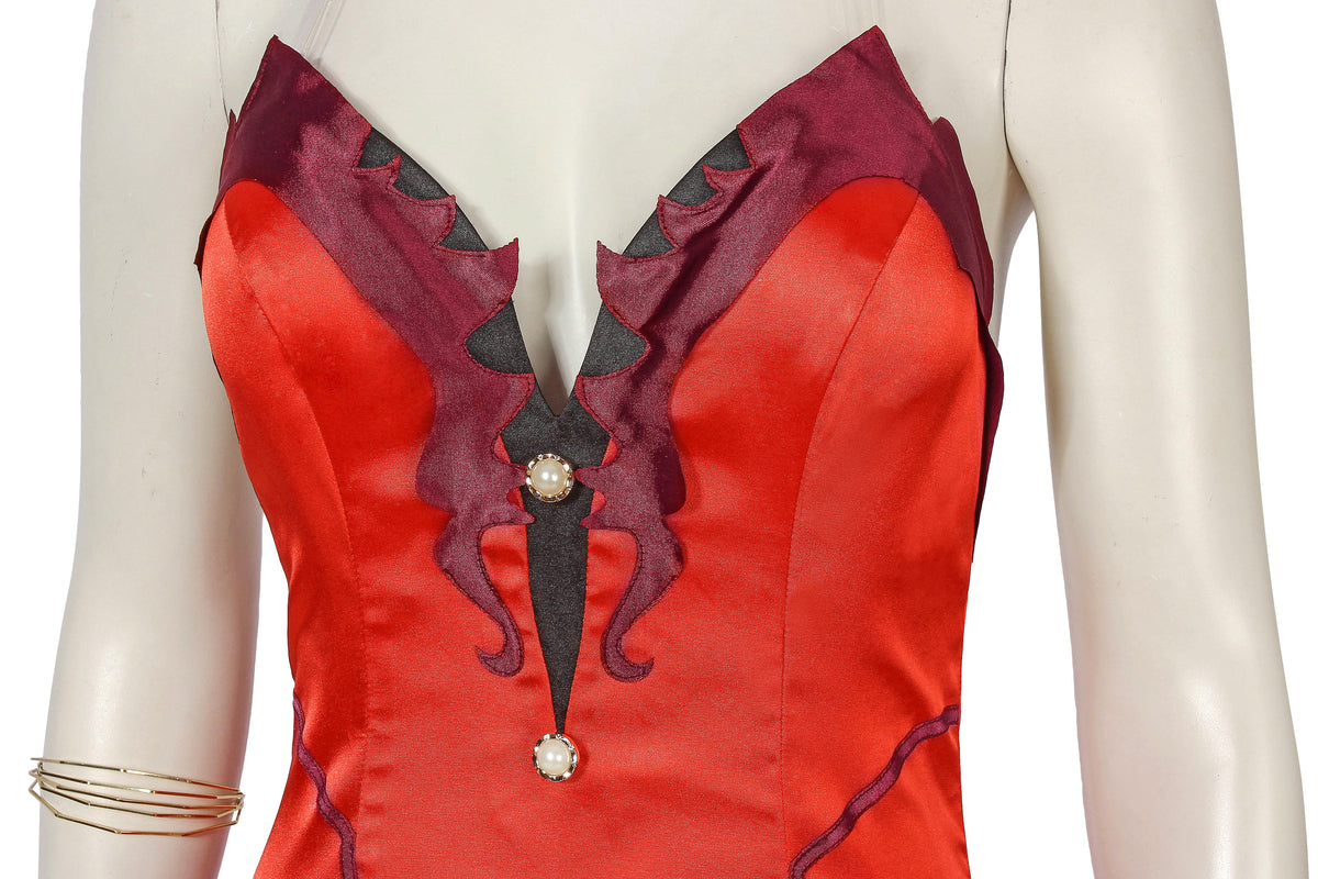 Final Fantasy VII Aerith Gainsborough Dress Cosplay Costume – Gaming Outfit – photo 8 of 18