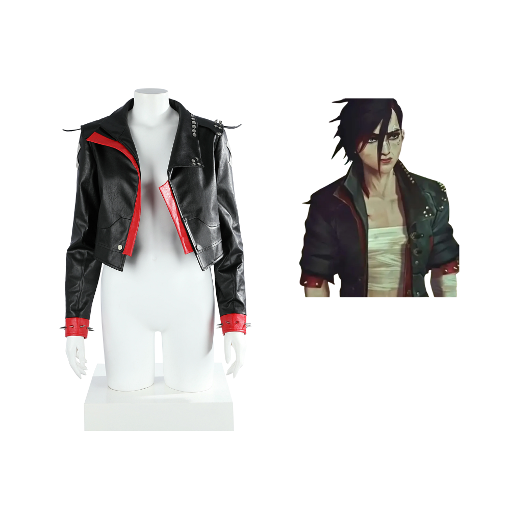 Arcane League of Legends Vi Jacket Cosplay Costume – Gaming Outfit – Ace Cosplay