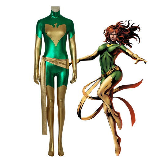 Costume de cosplay du Phénix vert des X-Men | Tenue Marvel