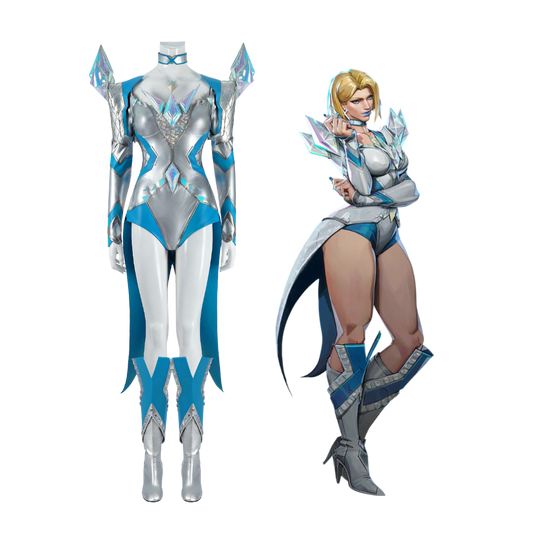 Marvel Rivals Weiße Königin Emma Frost Cosplay-Kostüm | Gaming-Outfit