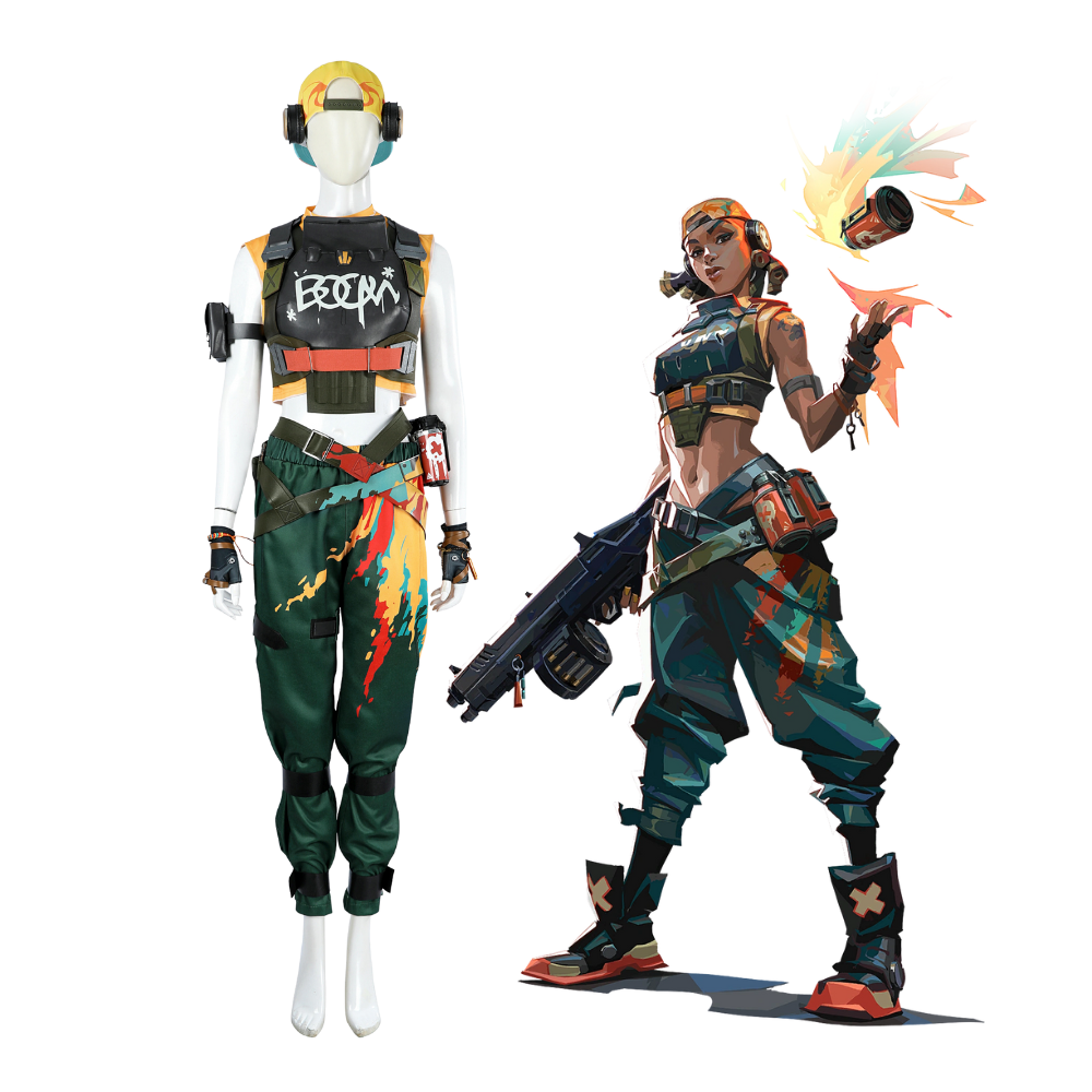 Valorant Agent Raze Cosplay Costume – Gaming Outfit – Ace Cosplay