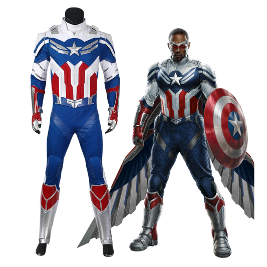 Costume de cosplay de Sam Wilson dans Le Faucon et le Soldat de l'Hiver | Tenue Marvel