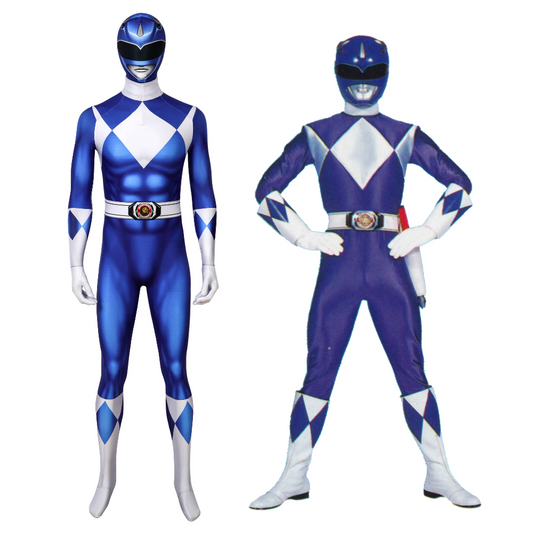 Costume de cosplay Power Rangers Billy Blue Ranger | Tenue de super-héros