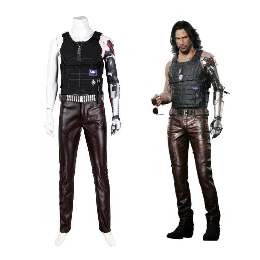 Cyberpunk 2077 Johnny Silverhand Cosplay Costume – Gaming Outfit – Ace Cosplay