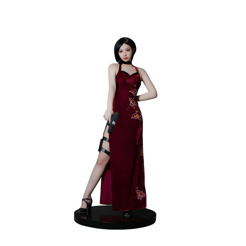 Resident Evil 4 Remake Ada Wong Cheongsam V2 Cosplay Costume – Gaming Outfit – photo 4 of 18