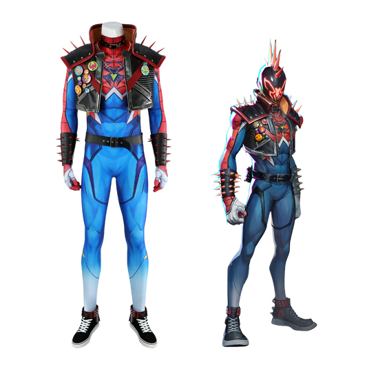 Marvel Rivals Spider-Punk 2099 Cosplay-Kostüm | Gaming-Outfit