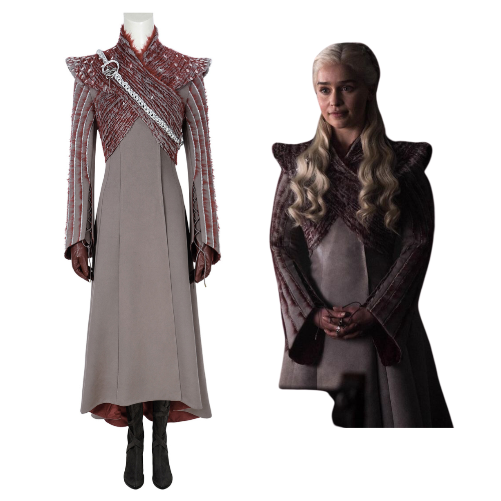 Game of Thrones S8 Daenerys Targaryen V3 Cosplay Costume – TV Outfit – Ace Cosplay