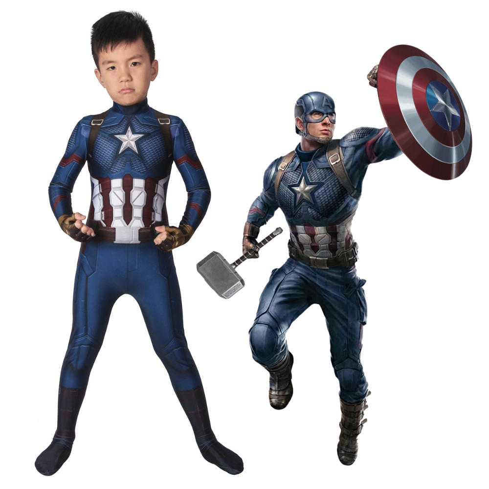 Captain America Endgame Cosplay Kostüm für Kinder | Marvel Outfit