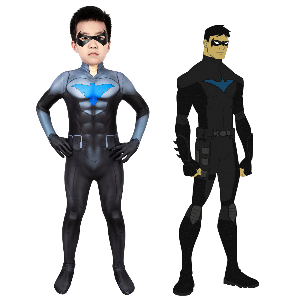 Kids Nightwing Son of Batman Cosplay Costume – DC Outfit – Ace Cosplay