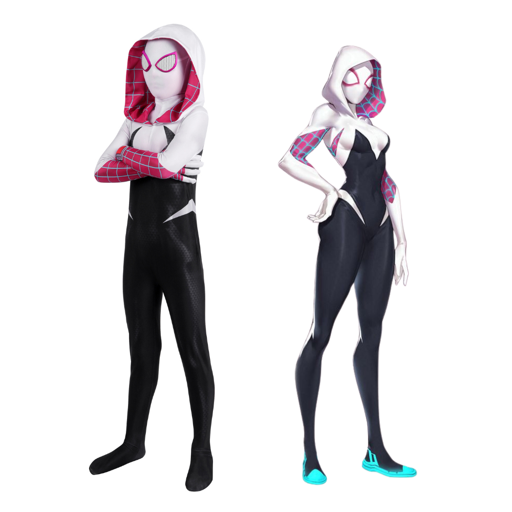 Spider-Man Gwen Cosplay-Kostüm für Kinder | Marvel-Outfit 