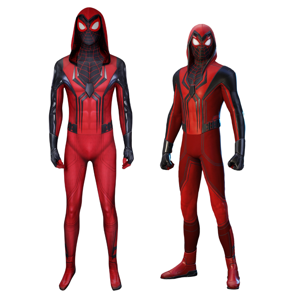 Spider-Man PS5 Crimson Cowl Suit Cosplay Kostüm | Marvel Outfit