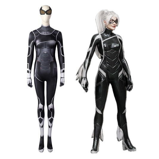 Spider-Man PS5 Black Cat Cosplay Kostüm | Marvel Outfit