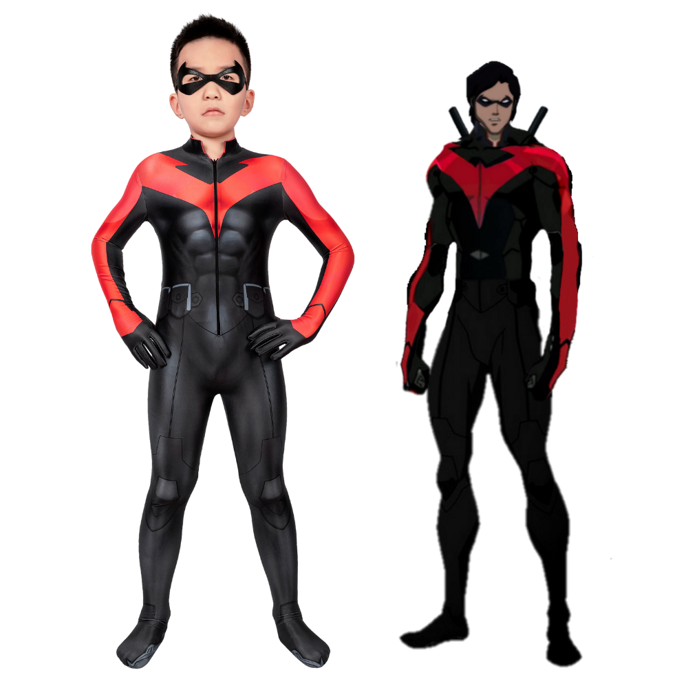 Titans The Judas Contract Nightwing Cosplay-Kostüm für Kinder | DC Outfit