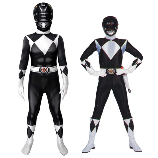 Costume de Ranger Noir Zack Power Rangers pour enfant | Tenue de super-héros