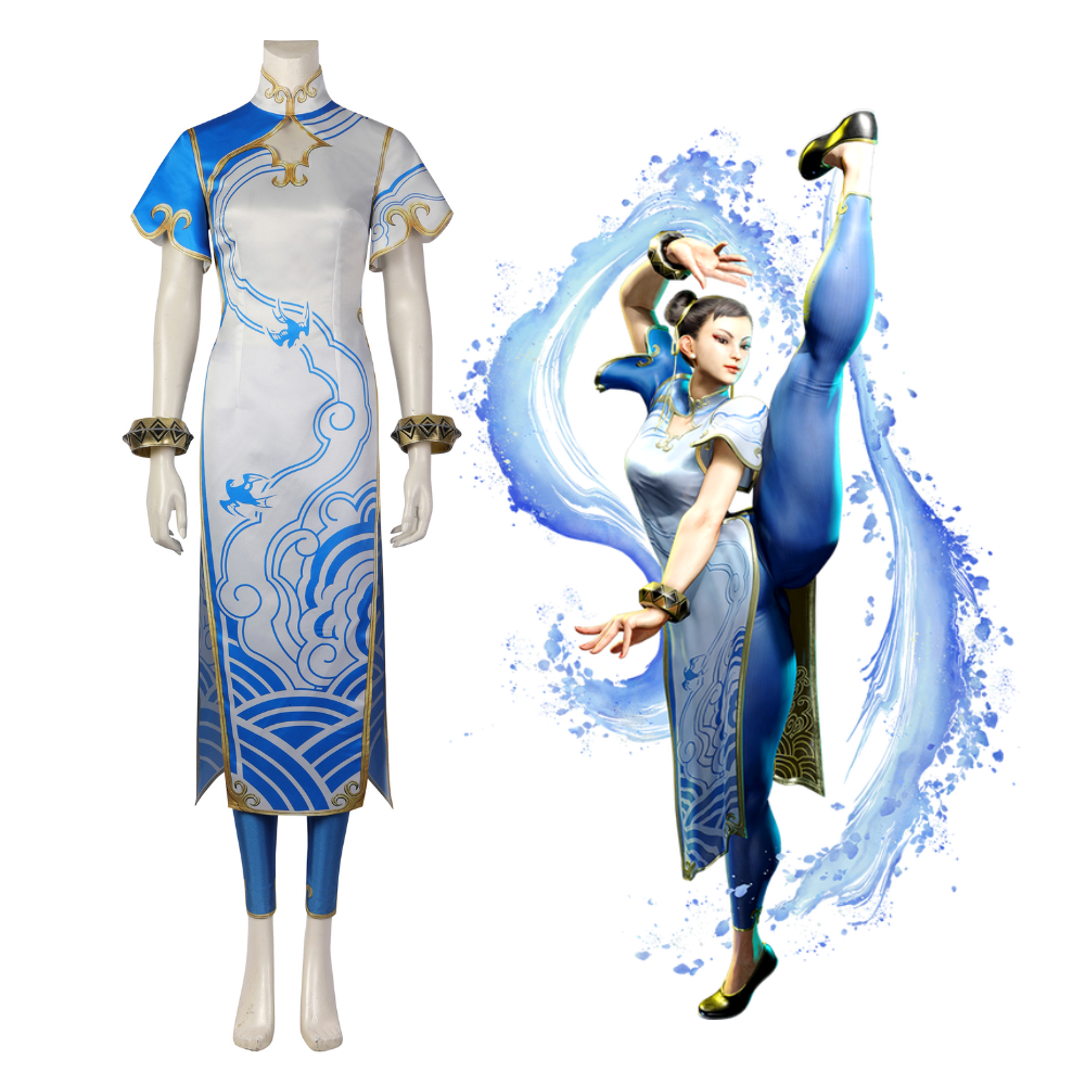 Street Fighter 6 Chun-Li Cosplay Costume – Gaming Outfit – Ace Cosplay