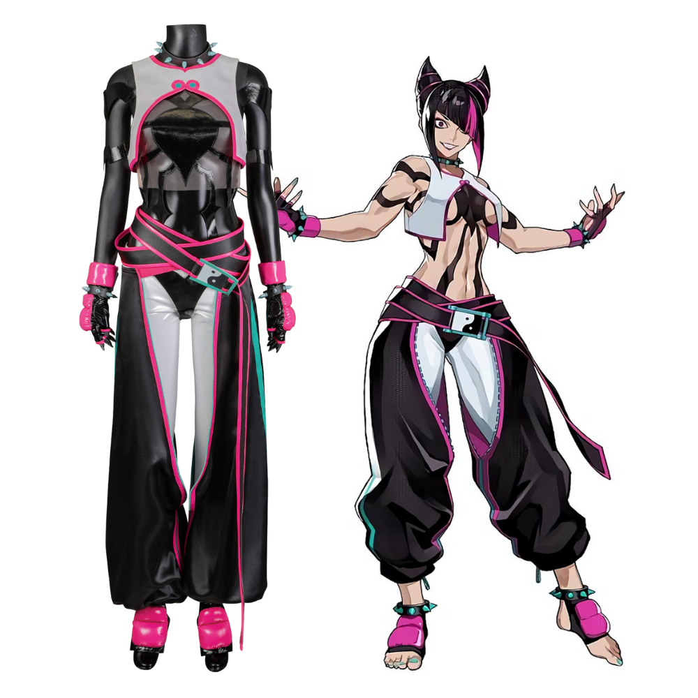Street Fighter 6 Juri Cosplay Kostüm | Gaming-Outfit