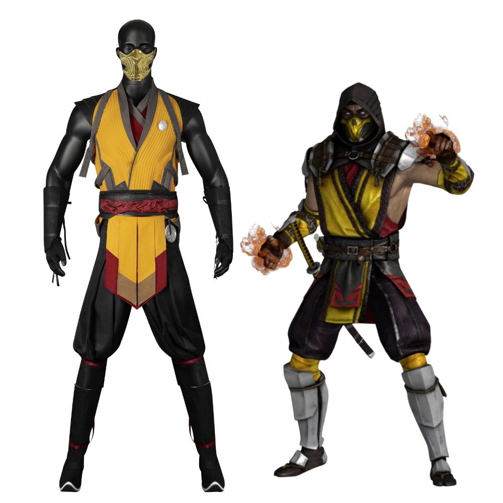 Mortal Kombat Scorpion Cosplay Costume – Gaming Outfit – Ace Cosplay