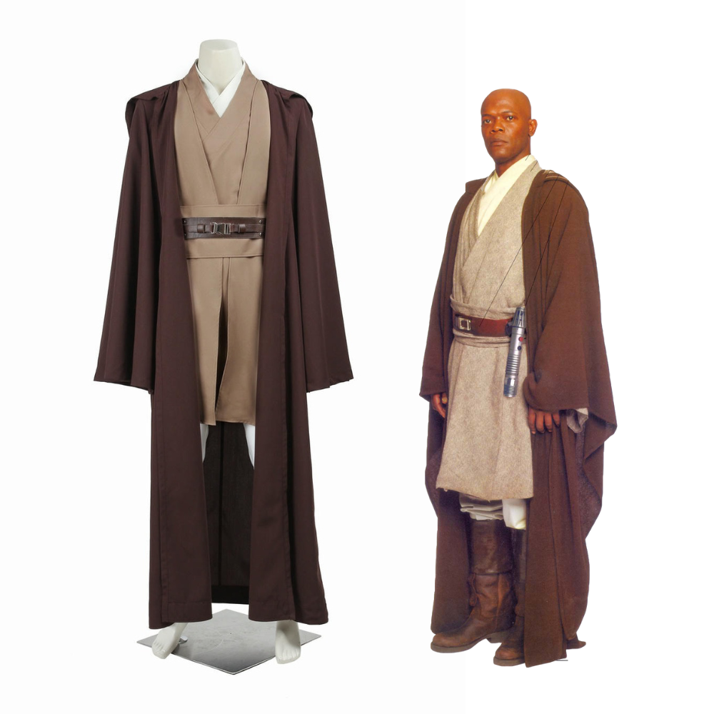 Star Wars Prequels Mace Windu Cosplay Costume – TV Outfit – Ace Cosplay