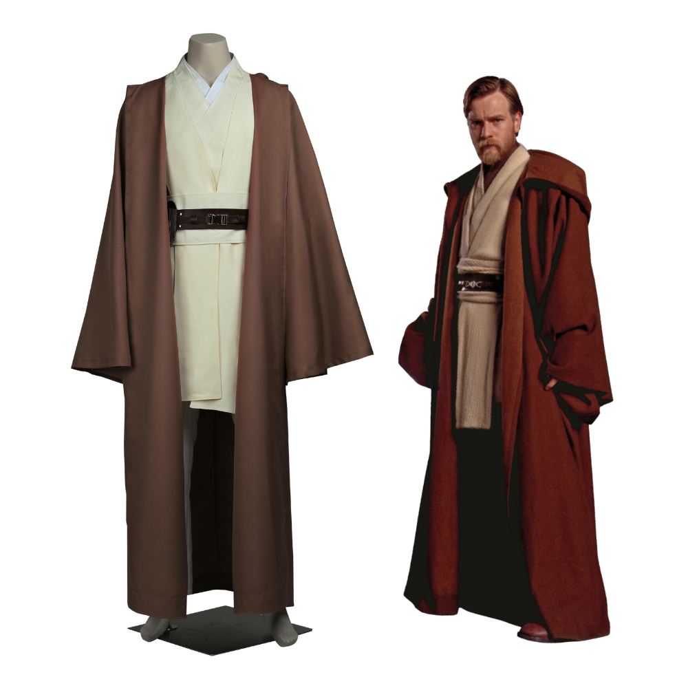 Star Wars Prequels Obi-Wan Kenobi Cosplay Costume – TV Outfit – Ace Cosplay