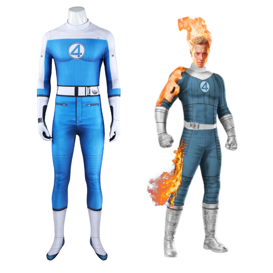 Costume de cosplay de la Torche humaine des Quatre Fantastiques | Tenue Marvel