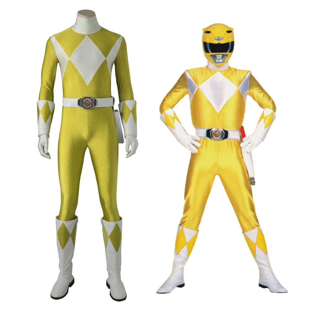 Costume de Ranger Jaune Zyuranger | Tenue de super-héros