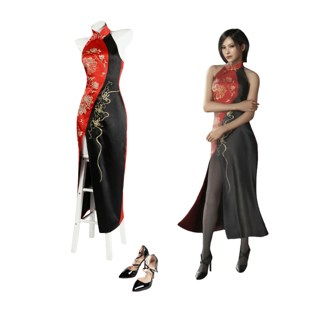 Resident Evil 4 Remake Ada Wong Cheongsam Cosplay Costume – Gaming Outfit – Ace Cosplay