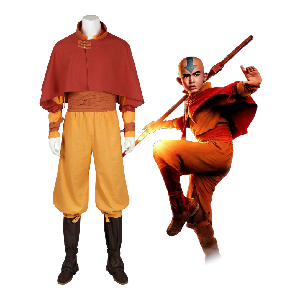 The Last Airbender Aang Cosplay Costume – Movie Outfit – Ace Cosplay