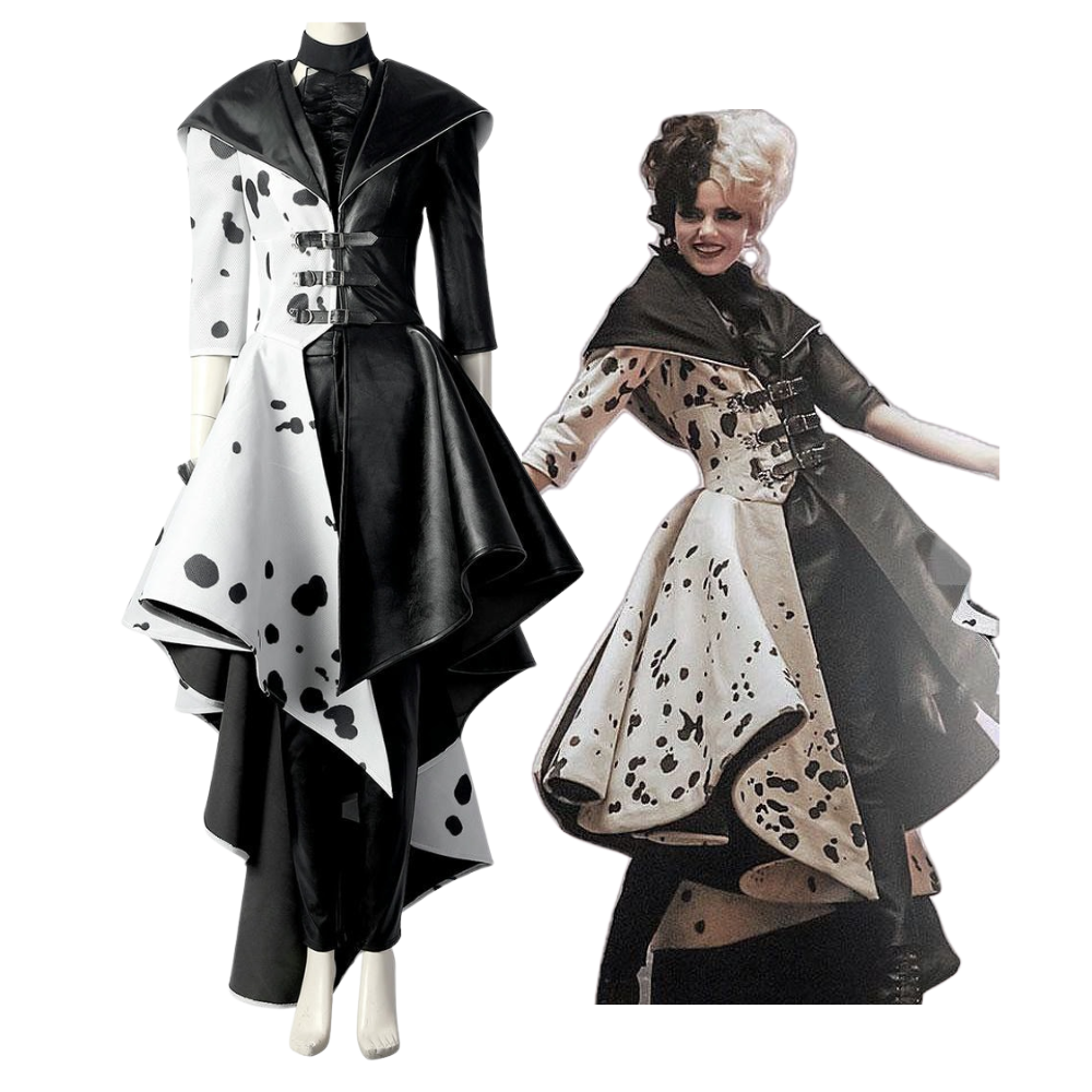 Disney Cruella De Vil Cosplay Costume – Movie Outfit – Ace Cosplay