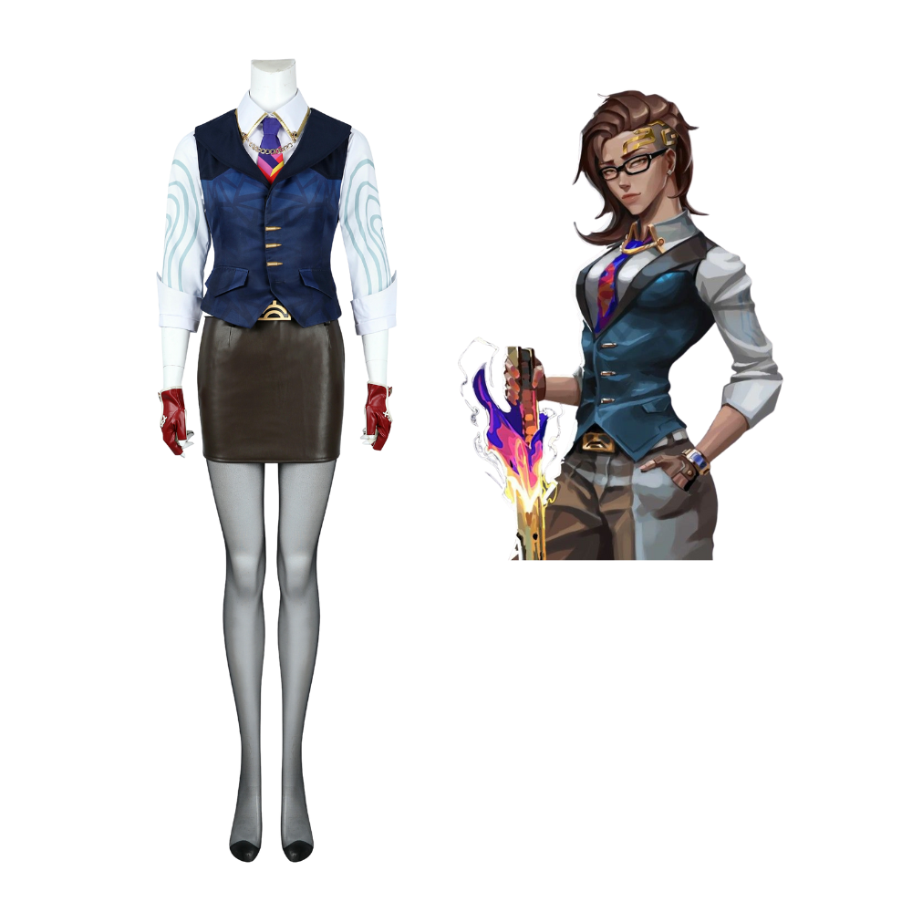 Valorant Female Agent Chamber Cosplay Costume – Gaming Outfit – Ace Cosplay