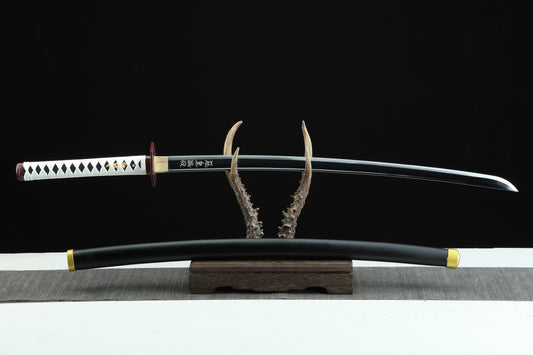 1:1 Replica Giyu Tomioka Worn Katana – Demon Slayer Sword – Ace Cosplay