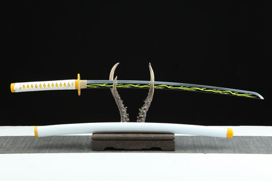 1:1 Replica Zenitsu Agatsuma Worn Katana – Demon Slayer Sword – Ace Cosplay