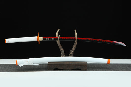 1:1 Replica Kyojuro Rengoku Worn Katana – Demon Slayer Sword – Ace Cosplay