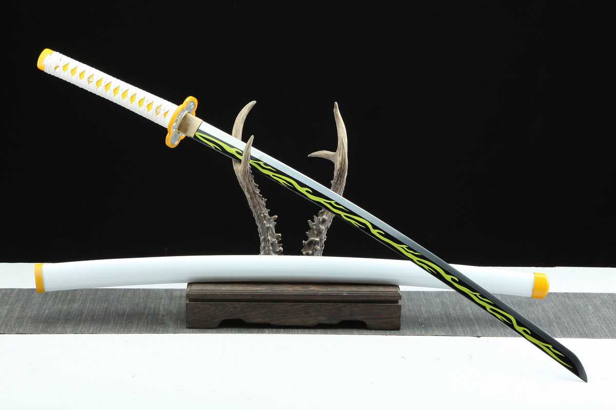 1:1 Replica Zenitsu Agatsuma Worn Katana | Demon Slayer Sword