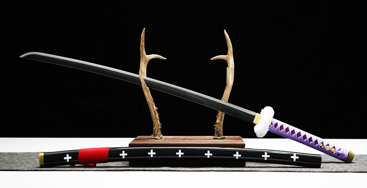 1:1 Replica Trafalgar D. Water Law Worn Purple Nodachi Katana | One Piece Sword