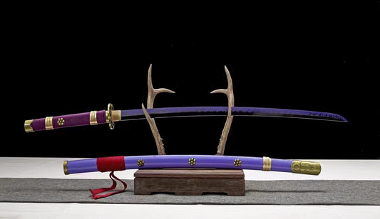 1:1 Replica Roronoa Zoro Worn Purple Enma Katana – One Piece Sword – Ace Cosplay