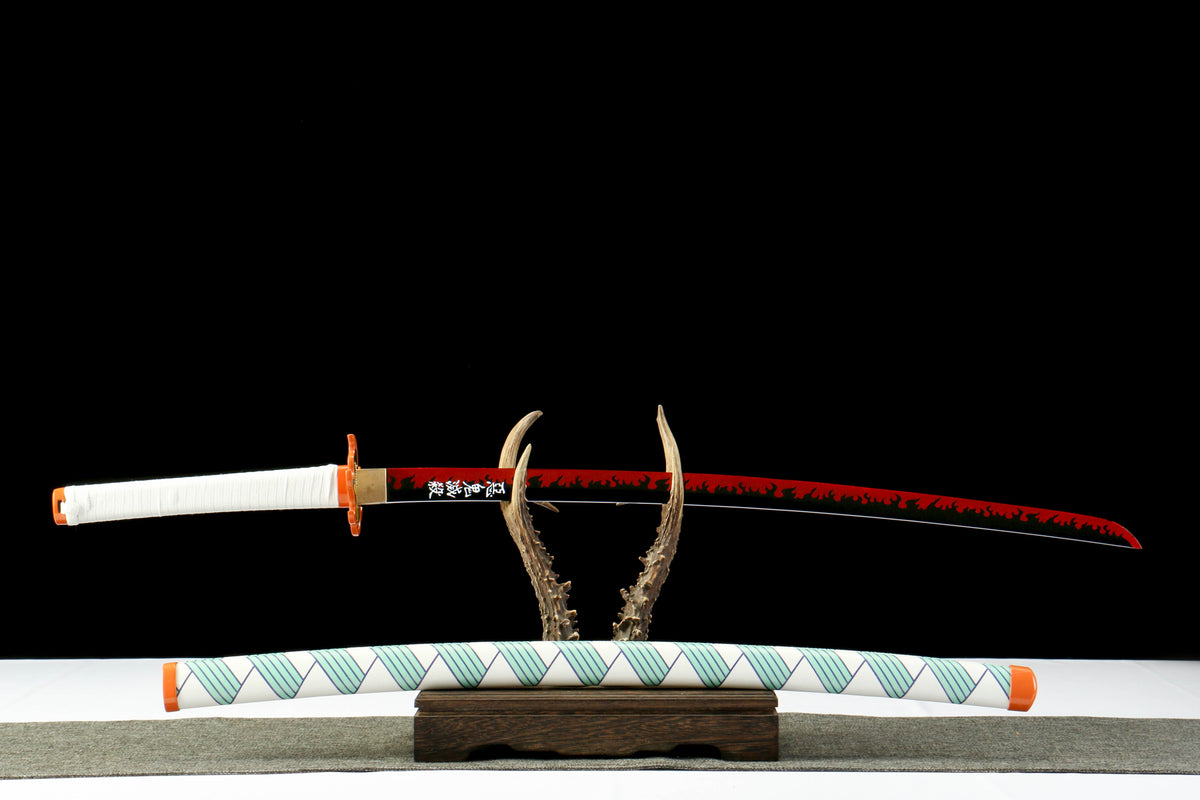 1:1 Replica Kyojuro Rengoku Worn Katana | Demon Slayer Sword