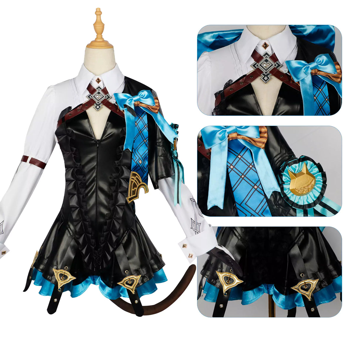 Genshin Impact Lynette Cosplay Costume – Gaming Outfit – photo 9 of 19