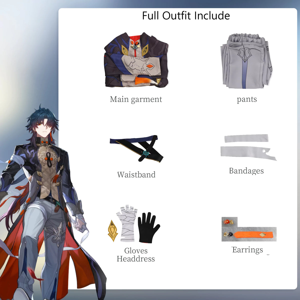 Honkai Star Rail Blade Cosplay Costume – Gaming Outfit – photo 3 of 12