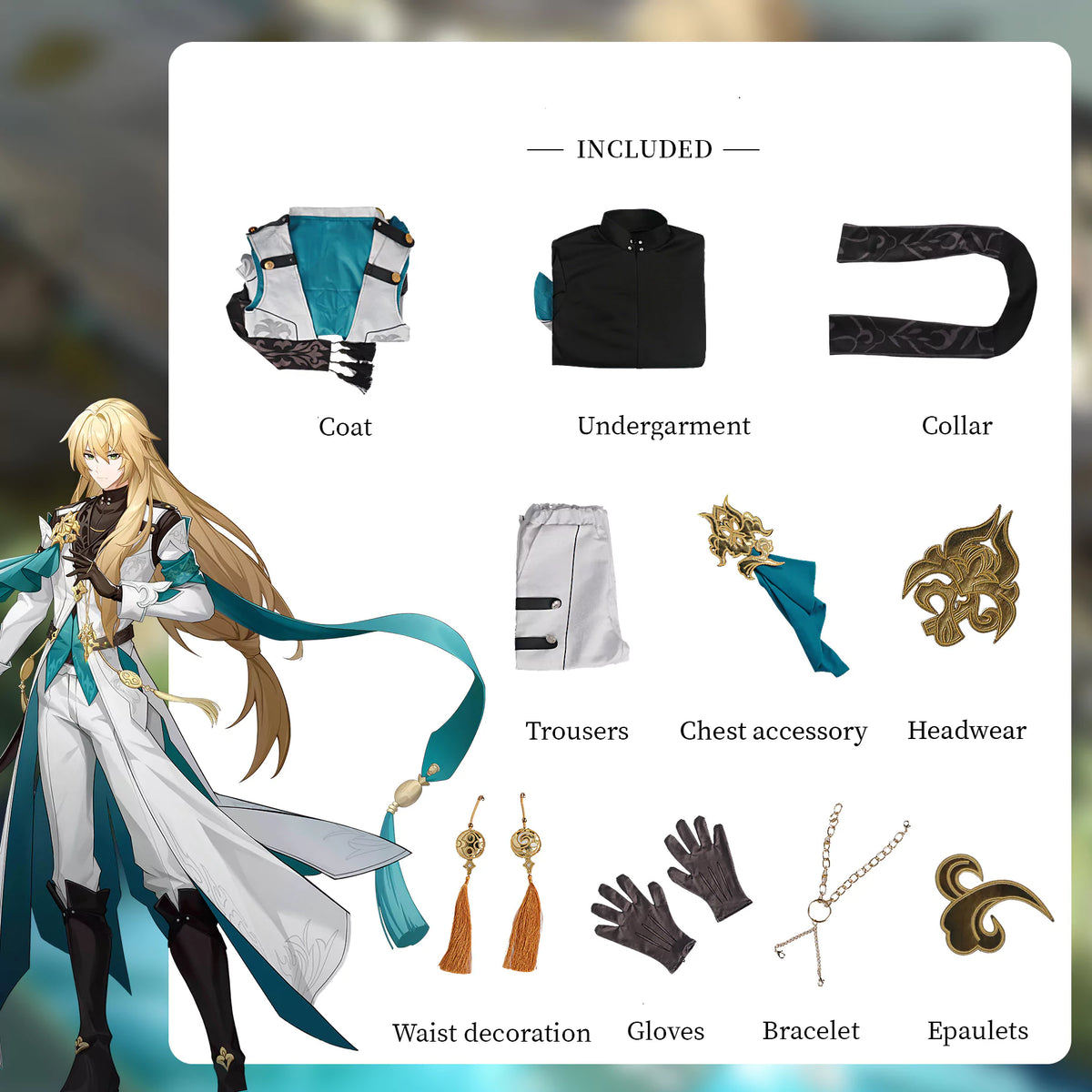 Honkai Star Rail Luocha Cosplay Costume – Gaming Outfit – photo 3 of 13