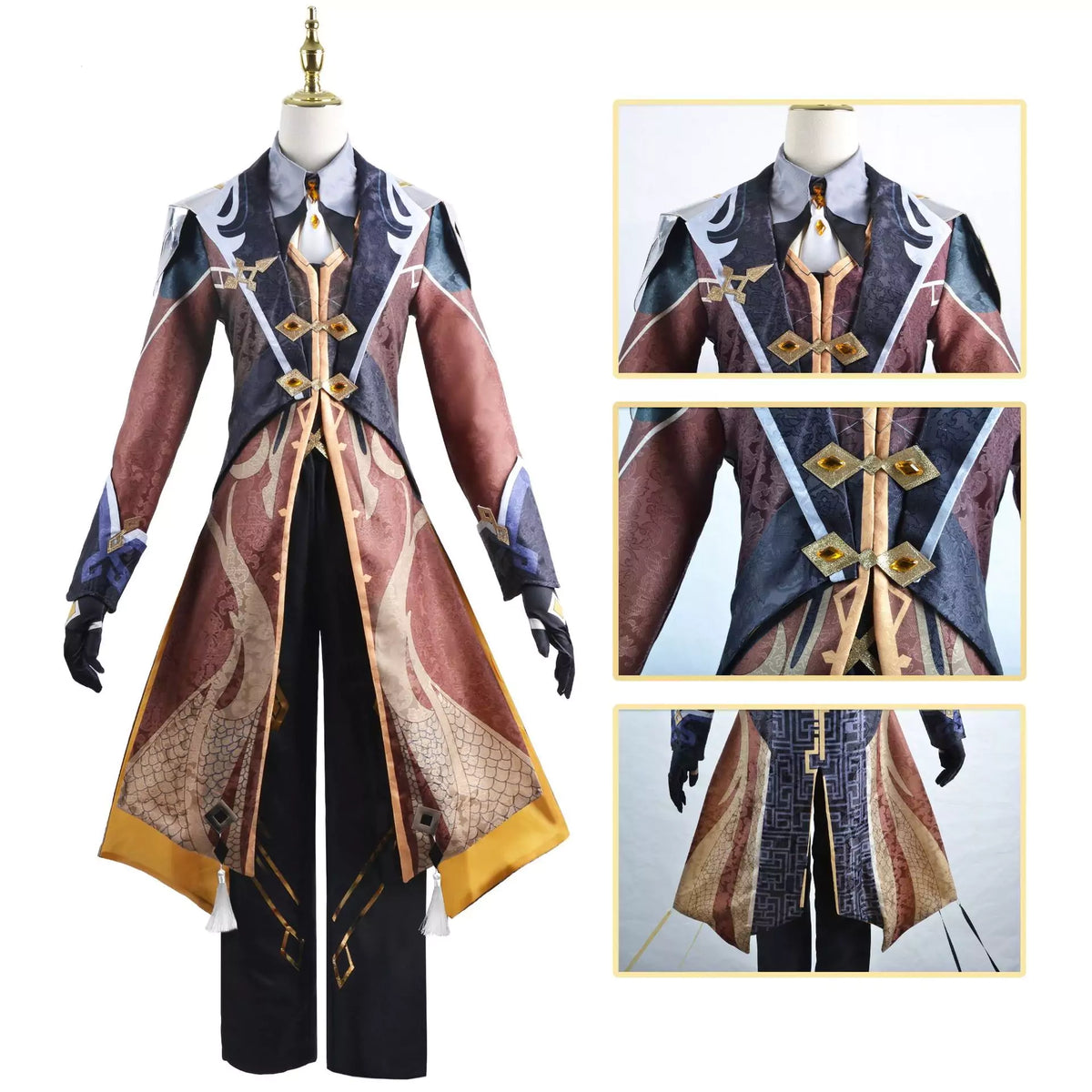 Genshin Impact Zhongli Cosplay Costume – Gaming Outfit – photo 7 of 14