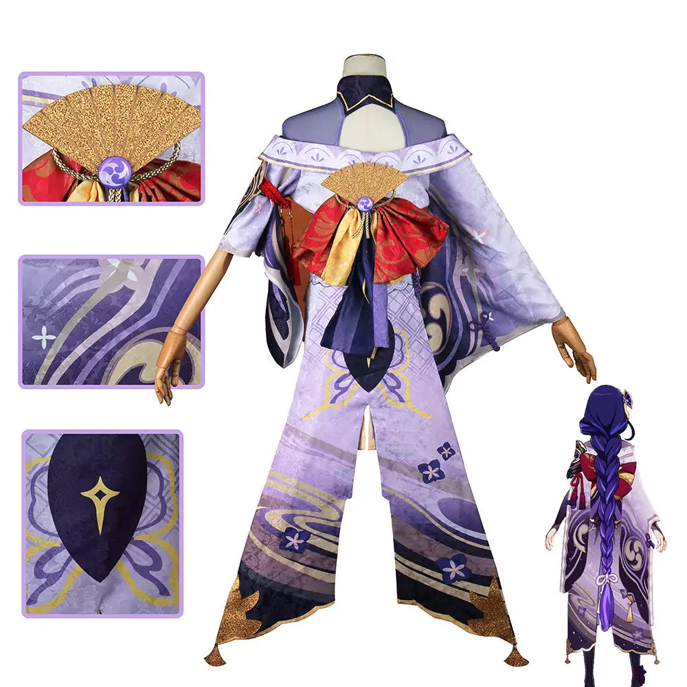 Costume de cosplay Raiden Shogun de Genshin Impact | Tenue de jeu