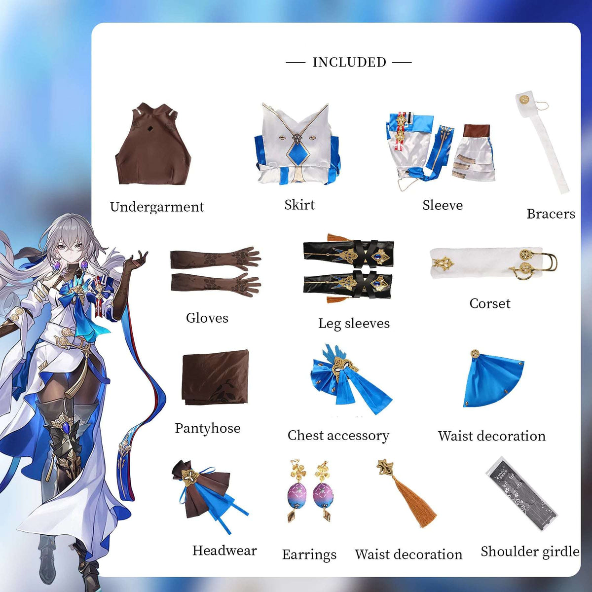 Honkai Star Rail Bronya Complete Cosplay Costume Outfit