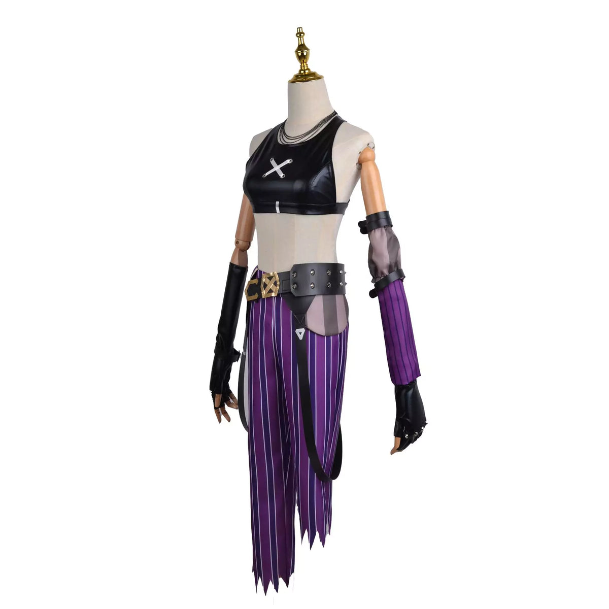 League of Legends Arcane Jinx Purple Cosplay Costume – Gaming Outfit – photo 6 of 12