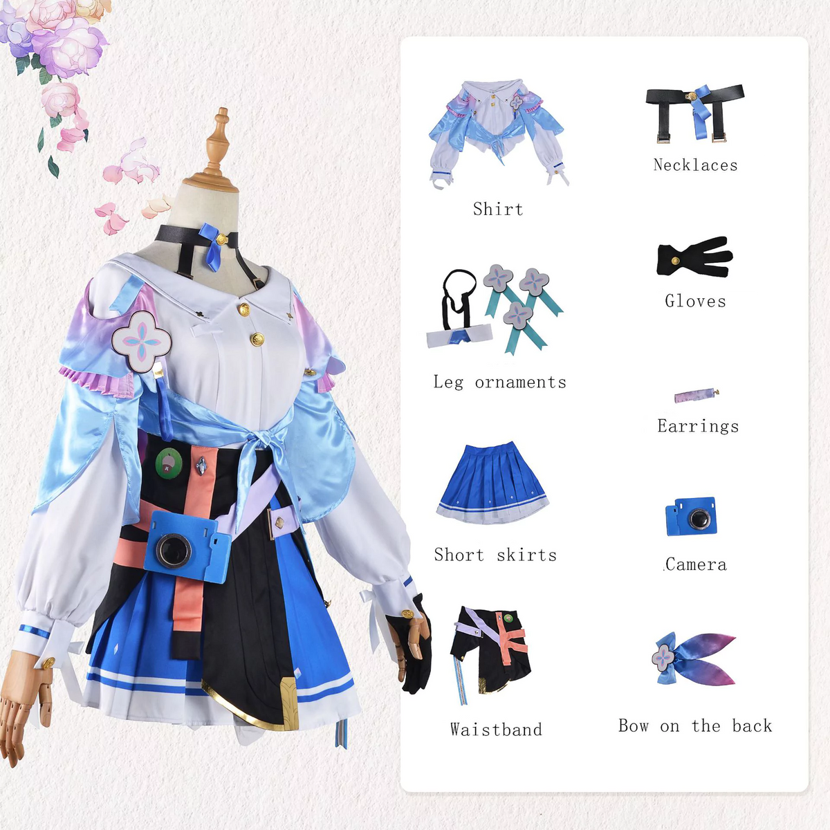 Costume de cosplay Honkai Star Rail du 7 mars | Tenue de jeu