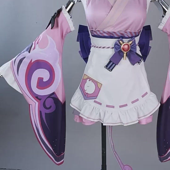 Genshin Impact Mizuki Cosplay Costume – Gaming Outfit – video 15 of 17