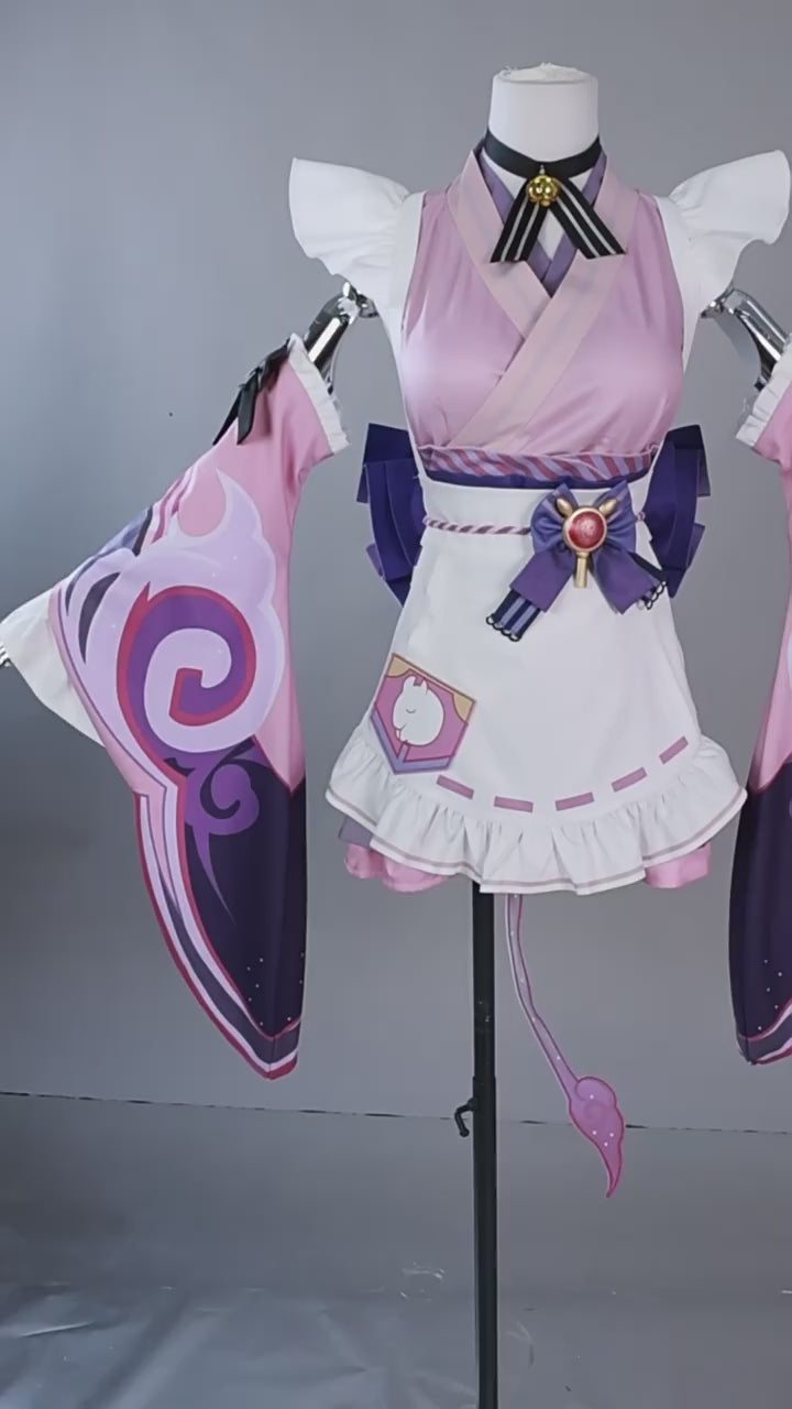 Genshin Impact Mizuki Cosplay Costume – Gaming Outfit – video 15 of 17