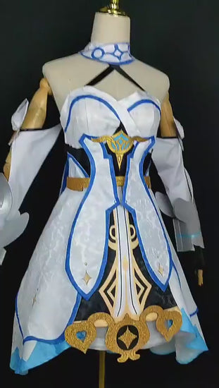 Genshin Impact Traveler Lumine Cosplay Costume – Gaming Outfit – video 14 of 14