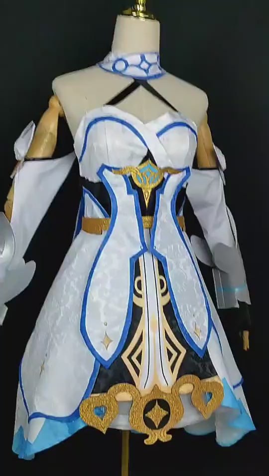 Genshin Impact Traveler Lumine Cosplay Costume – Gaming Outfit – video 14 of 14