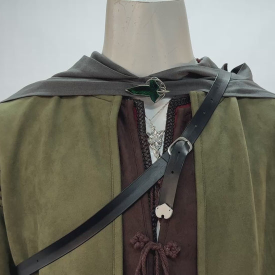 Lord of the Rings Aragorn Cosplay Costume – Fantasy Outfit – video 25 of 25