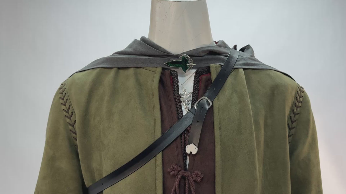 Lord of the Rings Aragorn Cosplay Costume – Fantasy Outfit – video 25 of 25